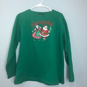 Bob Jackie vintage Christmas crew neck sweatshirt